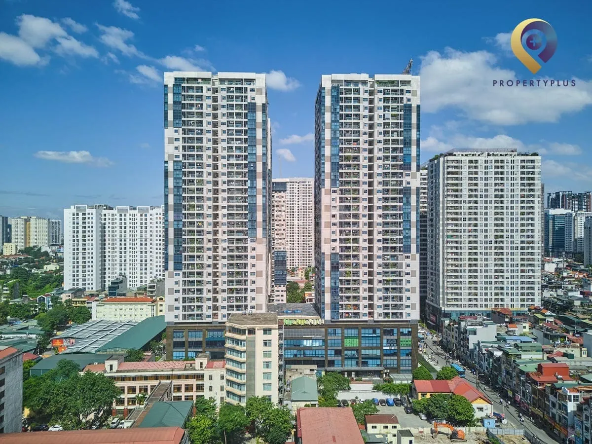 Toàn cảnh tòa nhà TNR GoldSeason nhìn từ trên cao